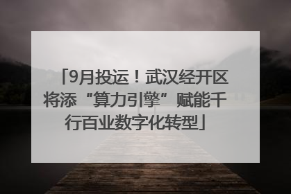 9月投运！武汉经开区将添“算力引擎”赋能千行百业数字化转型